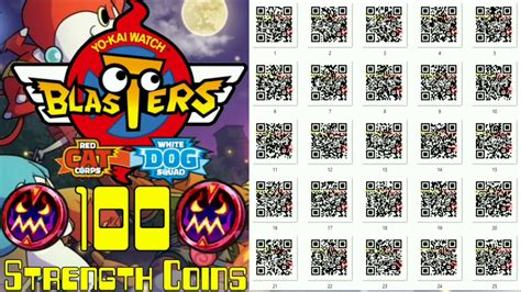 Yo Kai Watch Blasters Red Cat Corps Qr Codes - CatWalls