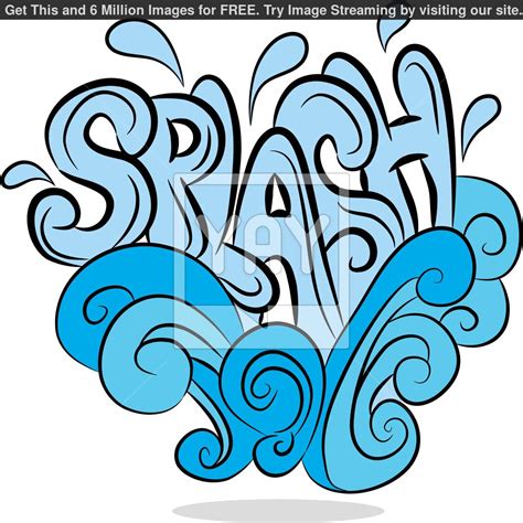 Royalty Free Vector of Water Splash Sound Effect Text