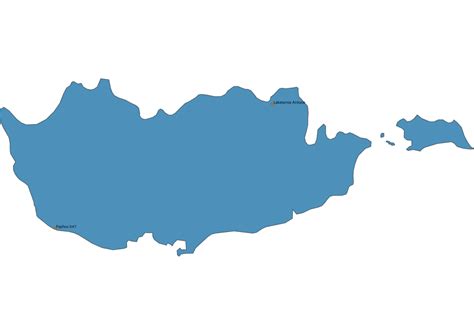 Airports in Cyprus Map SVG Vector - Map of Airports