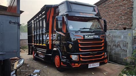 Canter modifikasi scania blacklist scanter hitam | Mitsubishi canter, Canter, Trucks