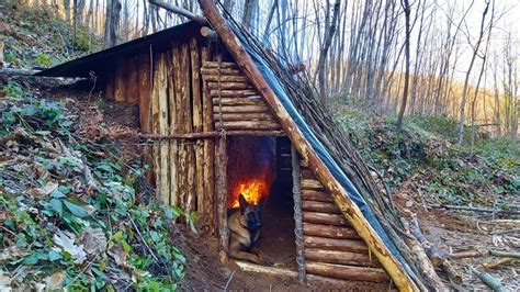 Bushcraft Skills - Build Survival Tiny House - Winter Camping - Off Grid Shelter - Diy - Asmr ...