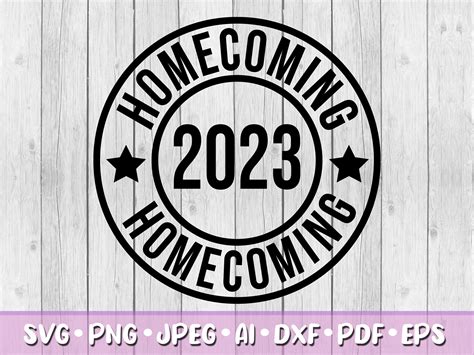 Homecoming 2023 SVG Digital Download Svg Jpeg Png Dxf - Etsy UK