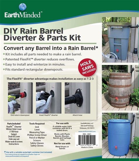 DIY Rain Barrel Kit - a Cheap & Easy Way to Collect Rainwater