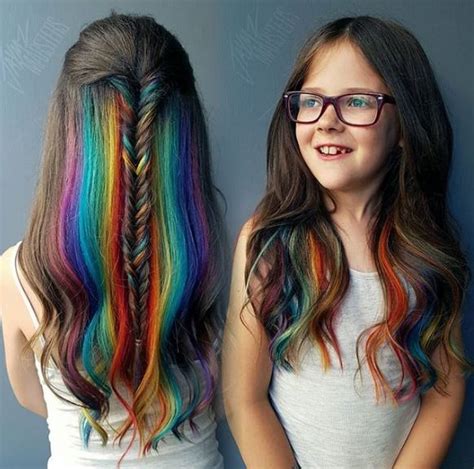 ‘Hidden Rainbow’ Hair Lets Shy Girls Conceal Their Inner Unicorn ...