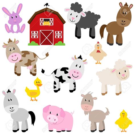 baby farm animals cartoon - Google Search | Baby farm animals, Farm animals, Animal clipart