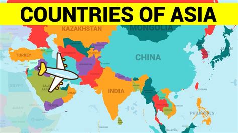 ASIAN COUNTRIES - Learn Asia Map and the Countries of Asia Continent | asia map englishข้อมูลที่ ...