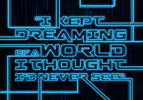 Typographic poster inspired by a Kevin Flynn quote in Tron Legacy ...