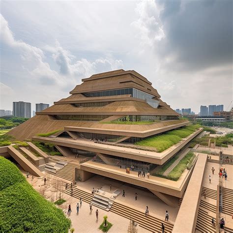 Binfer | midjourney reinvents ancient ziggurat pyramid as modern ...