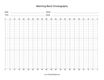 Printable Marching Band Choreography