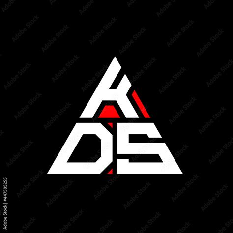 KDS triangle letter logo design with triangle shape. KDS triangle logo design monogram. KDS ...