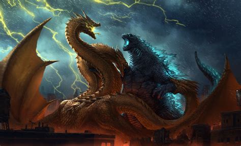 Godzilla vs King Ghidorah King of the Monsters Wallpaper, HD Movies 4K ...