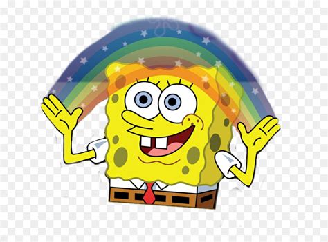 Freetoedit Spongebob Imagination Meme - Spongebob Imagination Png, Transparent Png - vhv