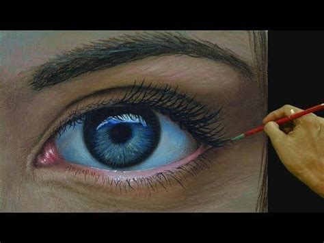 How to Paint a Realistic Eye in Acrylic by JM Lisondra - YouTube | Realistic eye, Acrylic ...