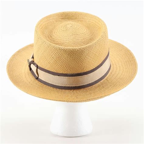 Men's Orvis Straw Panama Hat and Black Wool Fedoras | EBTH