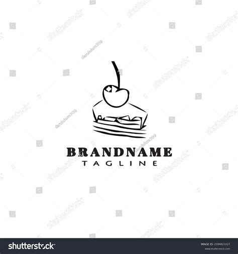 Cake Logo Cute Design Template Icon Stock Vector (Royalty Free) 2184823227 | Shutterstock