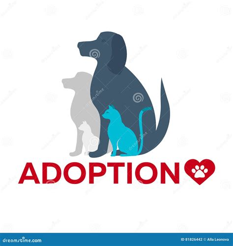 Adopt Logo. Dont Shop, Adopt. Adoption Concept. Vector Illustration ...