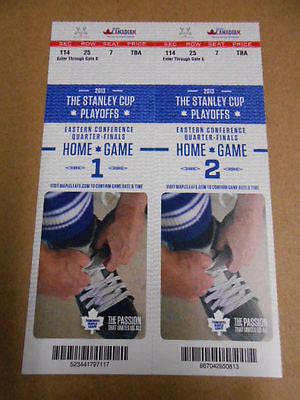 Toronto Maple Leafs hockey playoff tickets home game 1 and 2 for 2013 ...