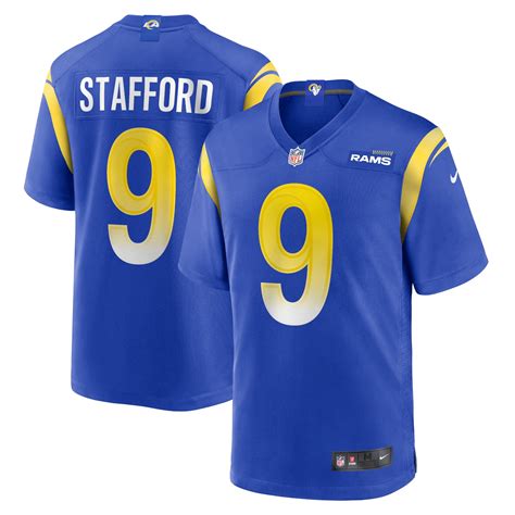 Men's Nike Matthew Stafford Royal Los Angeles Rams Player Game Jersey - Walmart.com