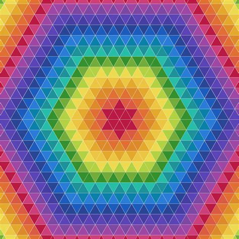 Colorful Triangle Geometric Pattern Background 194936 Vector Art at ...