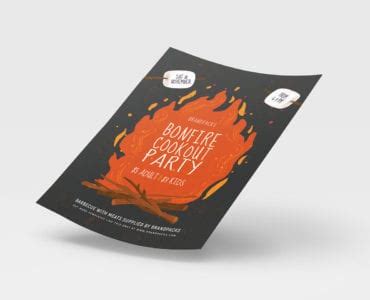 Bonfire Night Poster Template v2 - BrandPacks