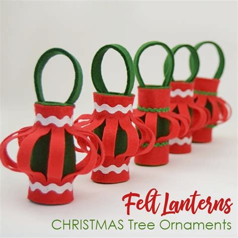 DIY Christmas Felt Lantern Ornaments - AppleGreen Cottage