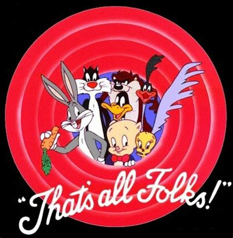 Download That's All Folks Looney Tunes Wallpaper | Wallpapers.com