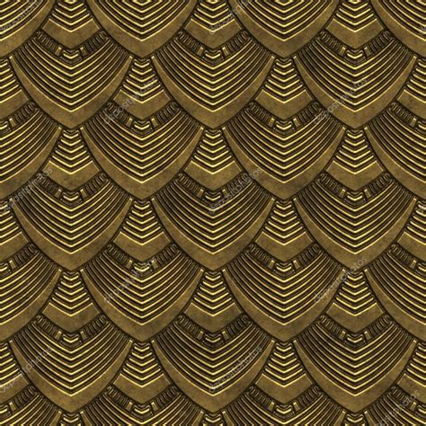 Gold metal seamless texture with scales pattern — Stock Photo © jojotextures #164438304