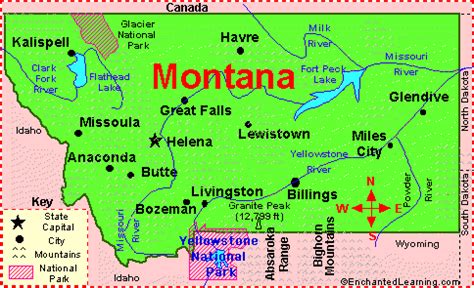 State Of Montana Map With Cities - Cities And Towns Map