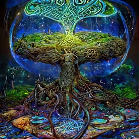 Yggdrasil, Digital Arts by Patrick Hager | Artmajeur