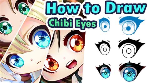 How To Draw Chibi Eyes (Step by Step) Tutorial - YouTube