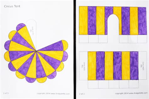 Paper Circus Tent | Kids' Crafts | Fun Craft Ideas | FirstPalette.com