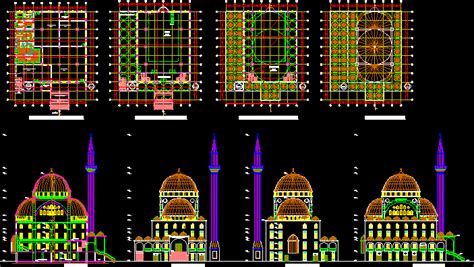 Mosque DWG Plan for AutoCAD • Designs CAD