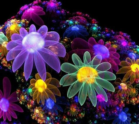 Neon Flowers Wallpapers - Top Free Neon Flowers Backgrounds ...