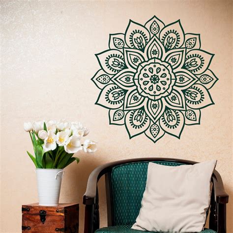 Removable Wall Decal Mandala Vinyl Mandala Wall Decal