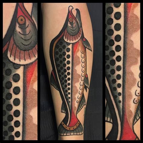 Salmon… Made at @skingdomtattoo (presso Skingdom Tattoo Shop) | Idee ...