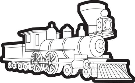 Train Clipart-black-white-outline-railway-locomotive-steam-engine-train-clipar