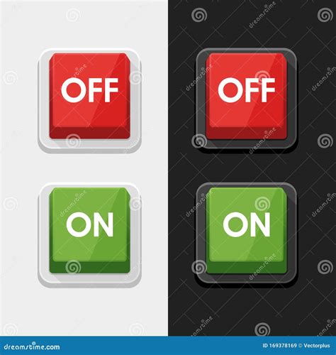 On - Off Switch Power Button Symbol Icon Vector Design Illustration Stock Vector - Illustration ...