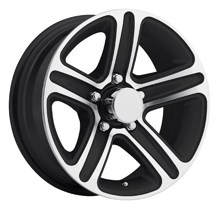 15 x 6 T09 Trailer Rim Black Machined, 5x4.50 Lug Pattern 2,150 lb Capacity