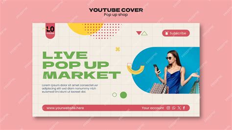 Free PSD | Pop up shop template design