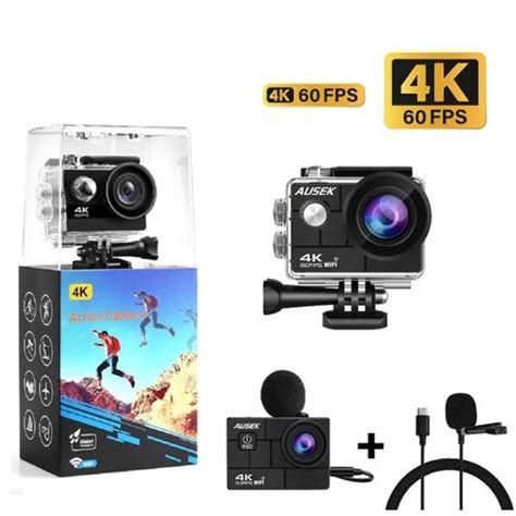 AUSEK Wifi 4K 60fps Ultra HD Waterproof Sports Action Camera With ...