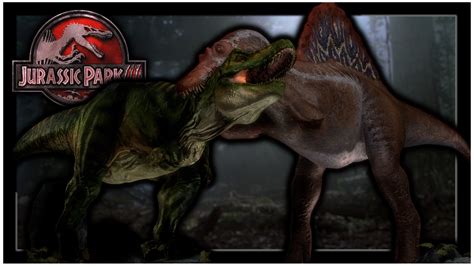 Jurassic Park III - Tyrannosaurus vs Spinosaurus by ENZOEPIC on DeviantArt