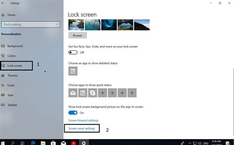 screen saver setting in windows 10 | Compspice