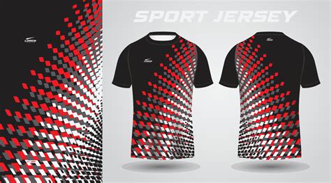 red black t-shirt sport jersey design 17352543 Vector Art at Vecteezy