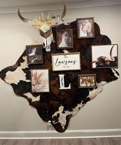 Cowhide on wall ideas – Artofit