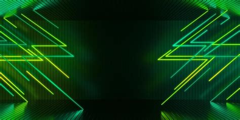 3d Neon Green Wallpaper