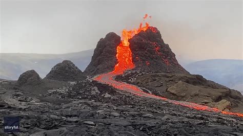 Long-Dormant Fagradalsfjall Volcano Erupts in Iceland