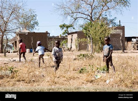 children in a south african village Stock Photo - Alamy