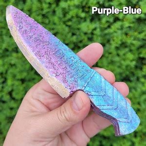 Nile Blue Bismuth Knife in Rainbow, Blue, Ice Blue, Pink or Purple-blue ...