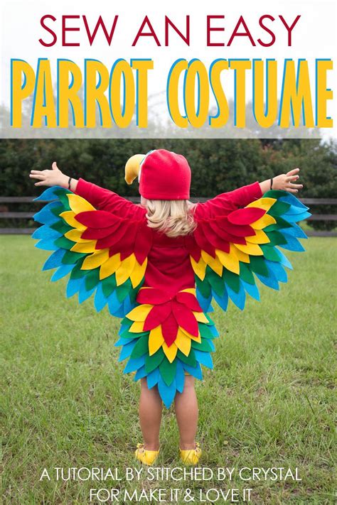 Parrot costume diy how to make a homemade parrot costume with wings ...