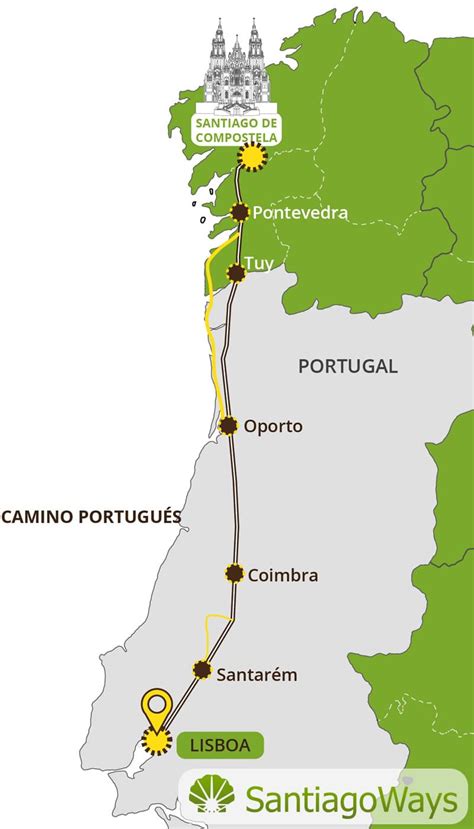 The Camino Portugues. Routes, Stages & Map | [Official Santiago Ways]